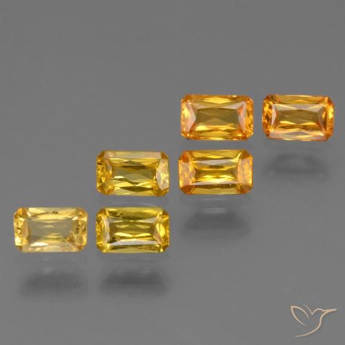 Achetez naturel 1,95ct jaune saphir gems, taille émeraude, en provenance tanzanie chez gemselect. en stock, livraison internationale!