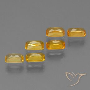 Achetez naturel 1,95ct jaune saphir gems, taille émeraude, en provenance tanzanie chez gemselect. en stock, livraison internationale!