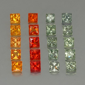 Achetez naturel 4.64ct Multicolore Saphir gems, Carré, En provenance Tanzanie chez GemSelect. En stock, livraison internationale!