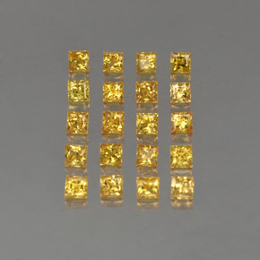 Achetez naturel ct jaune saphir gems, carré, en provenance tanzanie (songea) chez gemselect. en stock, livraison internationale!