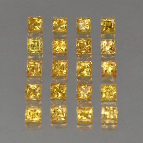 Achetez naturel ct jaune saphir gems, carré, en provenance tanzanie (songea) chez gemselect. en stock, livraison internationale!