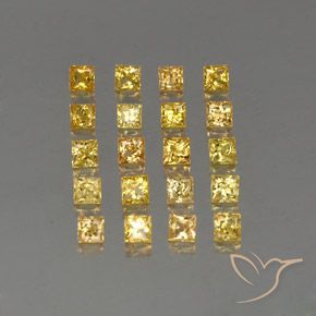 Achetez naturel 3,14ct jaune saphir gems, carré, en provenance tanzanie chez gemselect. en stock, livraison internationale!