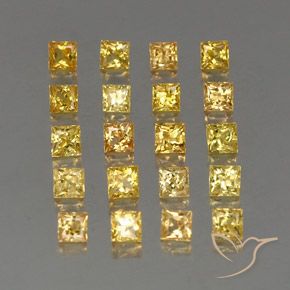 Achetez naturel 3,14ct jaune saphir gems, carré, en provenance tanzanie chez gemselect. en stock, livraison internationale!