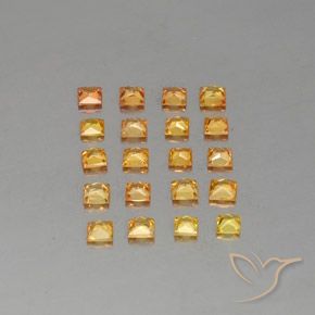 Achetez naturel 2,50ct orange saphir gems, carré, en provenance tanzanie chez gemselect. en stock, livraison internationale!