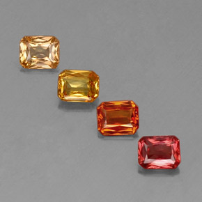 Achetez naturel 2,17ct multicolore saphir gems, taille émeraude, en provenance tanzanie chez gemselect. en stock, livraison internationale!