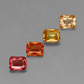 Achetez naturel 2,17ct multicolore saphir gems, taille émeraude, en provenance tanzanie chez gemselect. en stock, livraison internationale!