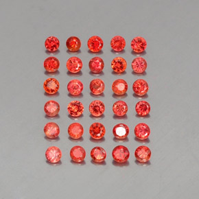 Achetez naturel ct orange saphir gems, coupe roude, en provenance tanzanie (songea) chez gemselect. en stock, livraison internationale!
