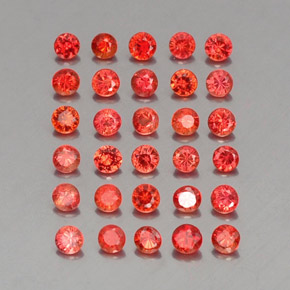 Achetez naturel ct orange saphir gems, coupe roude, en provenance tanzanie (songea) chez gemselect. en stock, livraison internationale!