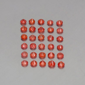 Achetez naturel ct orange saphir gems, coupe roude, en provenance tanzanie (songea) chez gemselect. en stock, livraison internationale!