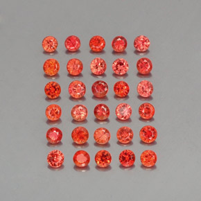 Achetez naturel 3,37ct orange saphir gems, coupe roude, en provenance tanzanie chez gemselect. en stock, livraison internationale!