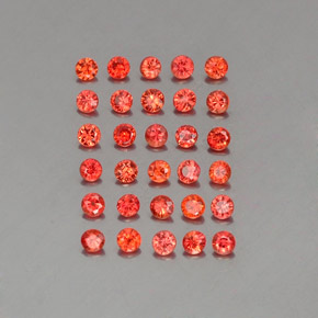 Achetez naturel ct orange saphir gems, coupe roude, en provenance tanzanie chez gemselect. en stock, livraison internationale!