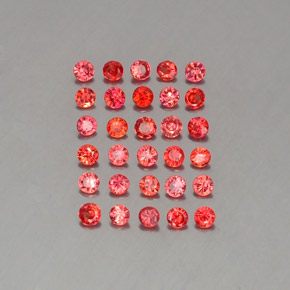 Achetez naturel ct orange saphir gems, coupe roude, en provenance tanzanie (songea) chez gemselect. en stock, livraison internationale!