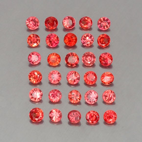 Achetez naturel ct orange saphir gems, coupe roude, en provenance tanzanie (songea) chez gemselect. en stock, livraison internationale!