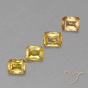 Achetez naturel 1,93ct jaune saphir gems, taille émeraude, en provenance tanzanie chez gemselect. en stock, livraison internationale!