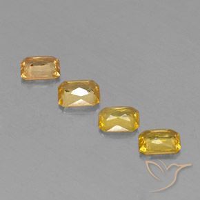 Achetez naturel 1,93ct jaune saphir gems, taille émeraude, en provenance tanzanie chez gemselect. en stock, livraison internationale!