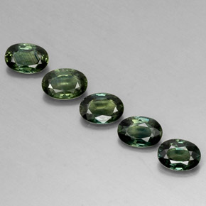 Achetez naturel ct vert saphir gems, coupe ovale, en provenance australie chez gemselect. en stock, livraison internationale!