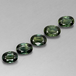 Achetez naturel ct vert saphir gems, coupe ovale, en provenance australie chez gemselect. en stock, livraison internationale!
