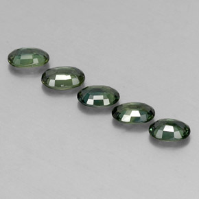 Achetez naturel ct vert saphir gems, coupe ovale, en provenance australie chez gemselect. en stock, livraison internationale!