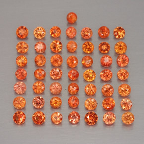Achetez naturel ct orange saphir gems, coupe roude, en provenance tanzanie (songea) chez gemselect. en stock, livraison internationale!