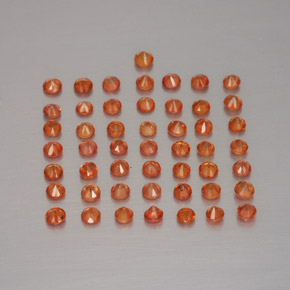 Achetez naturel ct orange saphir gems, coupe roude, en provenance tanzanie (songea) chez gemselect. en stock, livraison internationale!