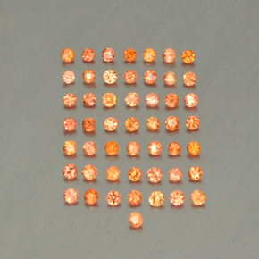 Achetez naturel ct orange saphir gems, coupe roude, en provenance tanzanie chez gemselect. en stock, livraison internationale!