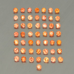 Achetez naturel ct orange saphir gems, coupe roude, en provenance tanzanie chez gemselect. en stock, livraison internationale!