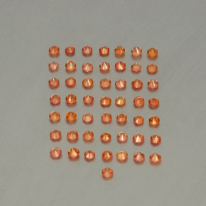 Achetez naturel ct orange saphir gems, coupe roude, en provenance tanzanie chez gemselect. en stock, livraison internationale!