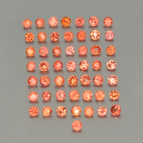 Achetez naturel ct orange saphir gems, coupe roude, en provenance tanzanie chez gemselect. en stock, livraison internationale!