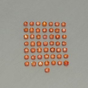 Achetez naturel ct orange saphir gems, coupe roude, en provenance tanzanie chez gemselect. en stock, livraison internationale!