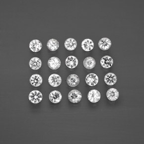 Achetez naturel ct blanc saphir gems, coupe roude, en provenance madagascar chez gemselect. en stock, livraison internationale!