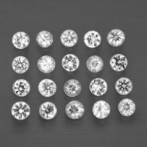 Achetez naturel ct blanc saphir gems, coupe roude, en provenance madagascar chez gemselect. en stock, livraison internationale!
