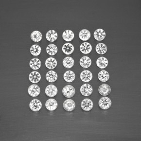 Achetez naturel ct blanc saphir gems, coupe roude, en provenance madagascar chez gemselect. en stock, livraison internationale!
