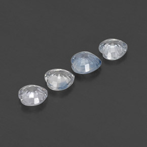 Achetez naturel ct blanc saphir gems, forme de coeur, en provenance sri lanka chez gemselect. en stock, livraison internationale!