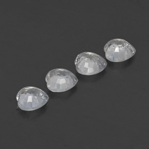 Achetez naturel ct blanc saphir gems, forme de coeur, en provenance sri lanka (ceylan) chez gemselect. en stock, livraison internationale!