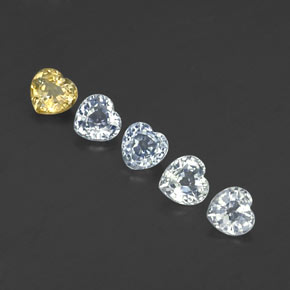 Achetez naturel 1,58ct multicolore saphir gems, forme de coeur, en provenance sri lanka chez gemselect. en stock, livraison internationale!