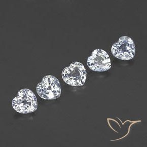 Shop natural 1.75ct Blanc bleuâtre Saphir gems, Cœur, from Sri Lanka at GemSelect. In stock, global shipping!