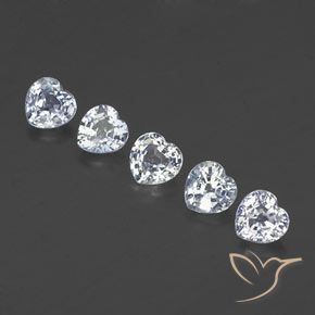 Shop natural 1.75ct Blanc bleuâtre Saphir gems, Cœur, from Sri Lanka at GemSelect. In stock, global shipping!