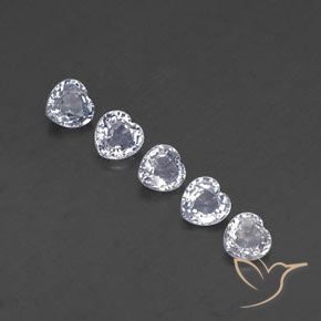 Shop natural 1.74ct Blanc bleuâtre Saphir gems, Cœur, from Sri Lanka at GemSelect. In stock, global shipping!