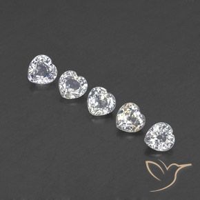 Shop natural 1.67ct Blanc chaud Saphir gems, Cœur, from Sri Lanka at GemSelect. In stock, global shipping!