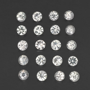 Achetez naturel ct blanc saphir gems, coupe roude, en provenance madagascar chez gemselect. en stock, livraison internationale!