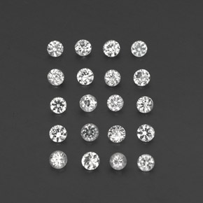 Achetez naturel ct blanc saphir gems, coupe roude, en provenance madagascar chez gemselect. en stock, livraison internationale!