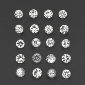 Achetez naturel ct blanc saphir gems, coupe roude, en provenance madagascar chez gemselect. en stock, livraison internationale!