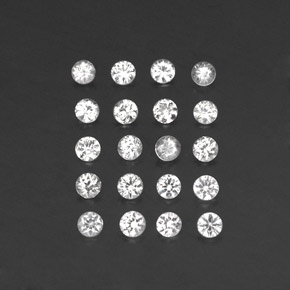 Achetez naturel ct blanc saphir gems, coupe roude, en provenance madagascar chez gemselect. en stock, livraison internationale!