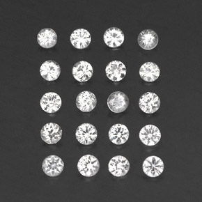 Achetez naturel ct blanc saphir gems, coupe roude, en provenance madagascar chez gemselect. en stock, livraison internationale!