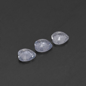 Achetez naturel ct blanc saphir gems, forme de coeur, en provenance sri lanka (ceylan) chez gemselect. en stock, livraison internationale!