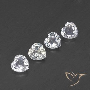 Shop natural 1.54ct Blanc bleuâtre Saphir gems, Cœur, from Sri Lanka at GemSelect. In stock, global shipping!