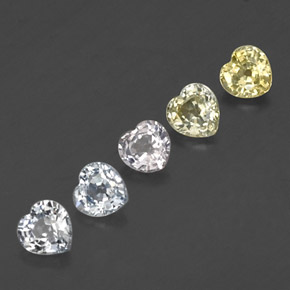 Achetez naturel 1,72ct multicolore saphir gems, forme de coeur, en provenance sri lanka chez gemselect. en stock, livraison internationale!