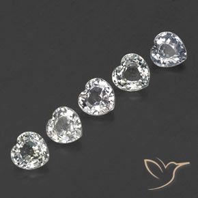 Shop natural 1.69ct Blanc bleuâtre Saphir gems, Cœur, from Sri Lanka at GemSelect. In stock, global shipping!