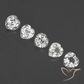 Shop natural 1.59ct Blanc chaud Saphir gems, Cœur, from Sri Lanka at GemSelect. In stock, global shipping!