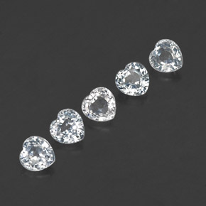Achetez naturel ct blanc saphir gems, forme de coeur, en provenance sri lanka chez gemselect. en stock, livraison internationale!